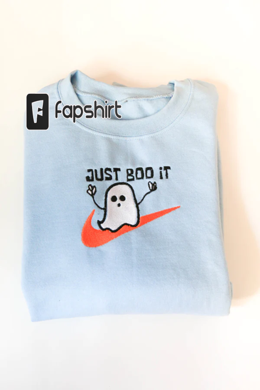 Just Boo It Embroidered Sweatshirt