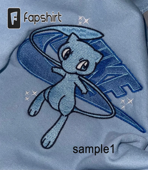 Mew inspired sweatshirt hoodie blue or pink