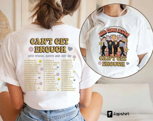 Can’t Get Enough Tour 2023 Shirt, Big Time Rush Tour Shirt, BTR Gift for Fan, Pop Music Tour Shirt, Music Tour 2023 Shirt