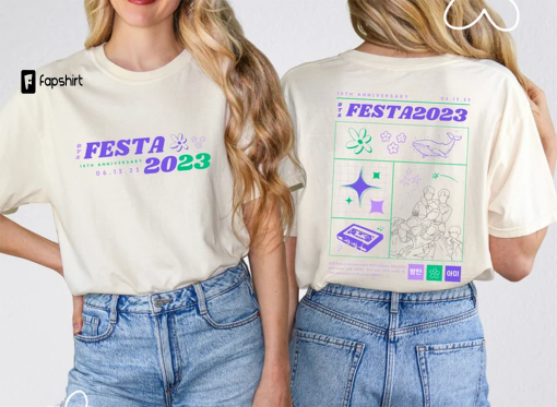 BTS FESTA 2023 10th Anniversary Graphic T-Shirt