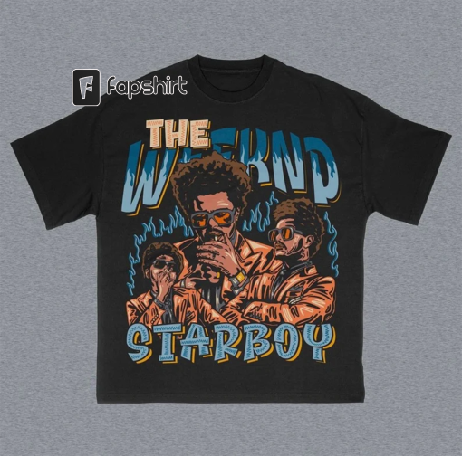 Vintage The Weeknd T-shirt, The Weeknd T-shirt | Hip-Hop Music Shirt | Starboy | After Hours Album | The Weeknd Merch | Cotton Tee