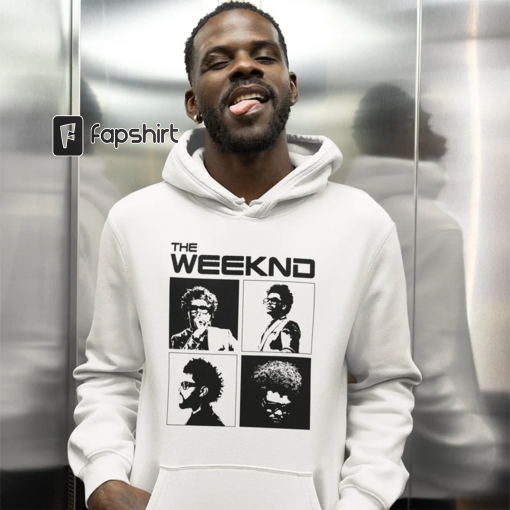 Custom The Weeknd Graphic Hoodie / The Weeknd Fan Art Sweatshirt / The Weeknd Merch Hoodie Unisex Heavy Blend Hooded Sweatshirt