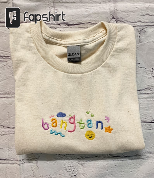 BTS bangtan embroidered Sweatshirts, T-shirts & Hoodie / BTS Embroidery Crewneck and hoodie