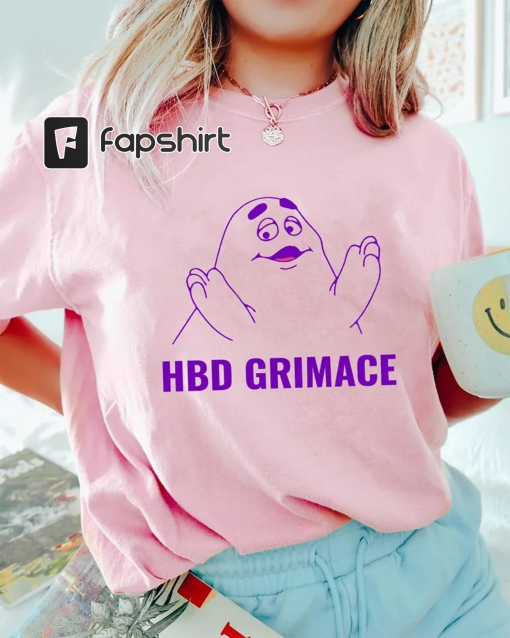 Hbd Grimace Shirt, Hbd Grimace Unisex T-Shirt, Mcdonalds’s Hbd Grimace Shirt