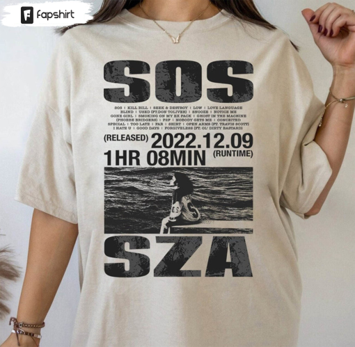 Vintage Sza Shirt , Sza Sos Album Unisex T-shirt Short Sleeve