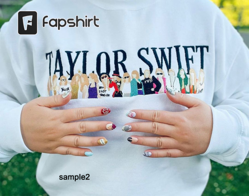 Embroidered Taylor Swift The Eras Tour Crewneck T-Shirt/Hoodie/Sweatshirt