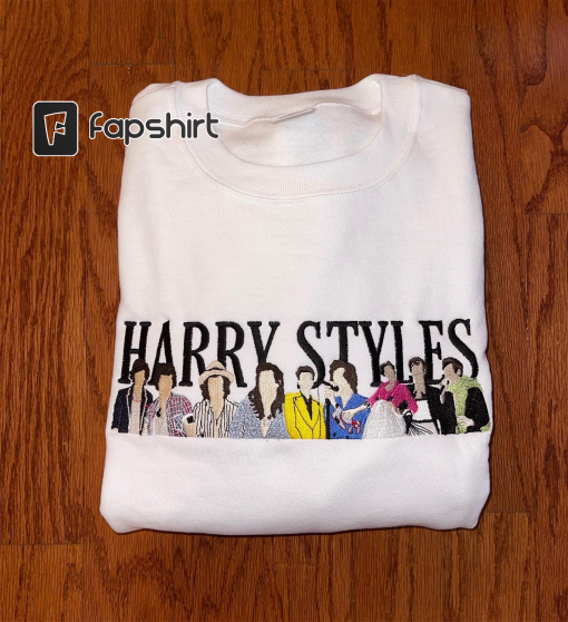 Harry Styles Embroidered Sweatshirt, Harry’s House Embroidered Crewneck Sweatshirt, Harry’s House Embroidery