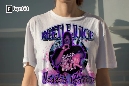 Beetlejuice TShirt, Lester Green Merch, Lester Green Shirt, Trending Shirt, Gift, Retro, Vintage Bootleg, Howard Stern, Just Hanging Around