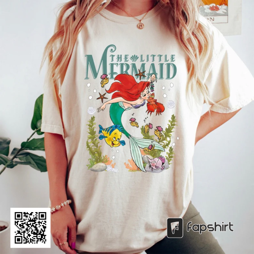 Little Mermaid Ariel Comfort Colors Shirt,Vintage Little Mermaid Sweatshirt , Disney PrincessT-shirt, Disney Woman Shirt – KFD