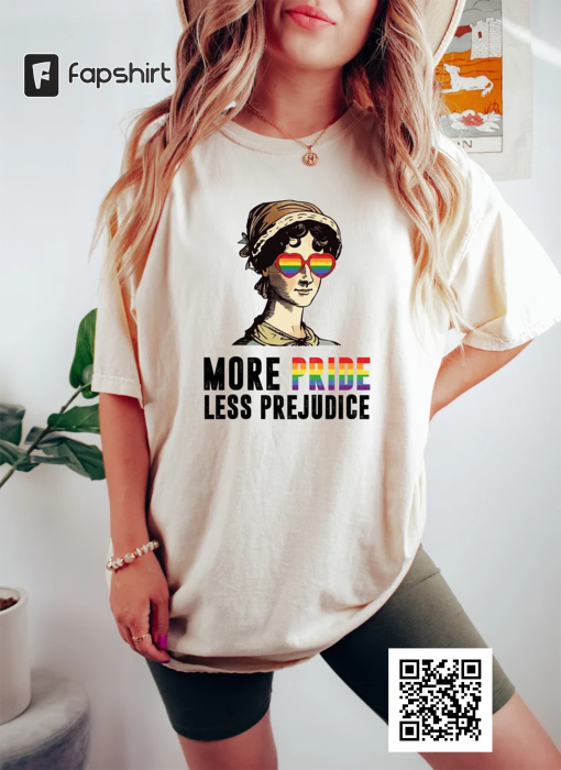 More Pride Less Prejudice, LGBTQ Shirt, Groovy Pride Shirt, Proud Ally Shirt, Pride Month Shirt, Support Lgbt People Shirt, Pride Ally Shirt