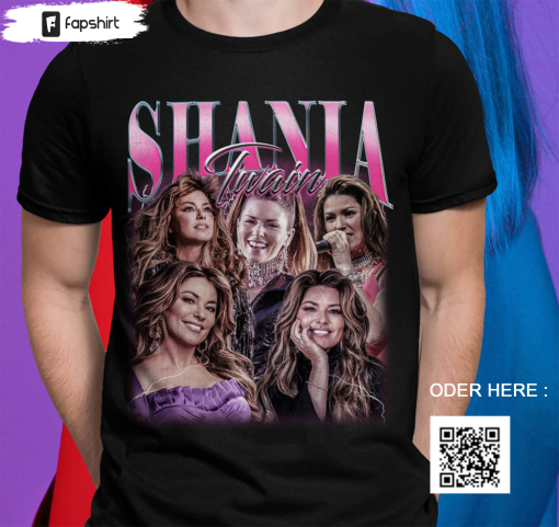 Limited Shania Twain Vintage Shirt, Country Music Crewneck Unisex T-shirt