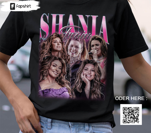 Limited Shania Twain Vintage Shirt, Country Music Crewneck Unisex T-shirt