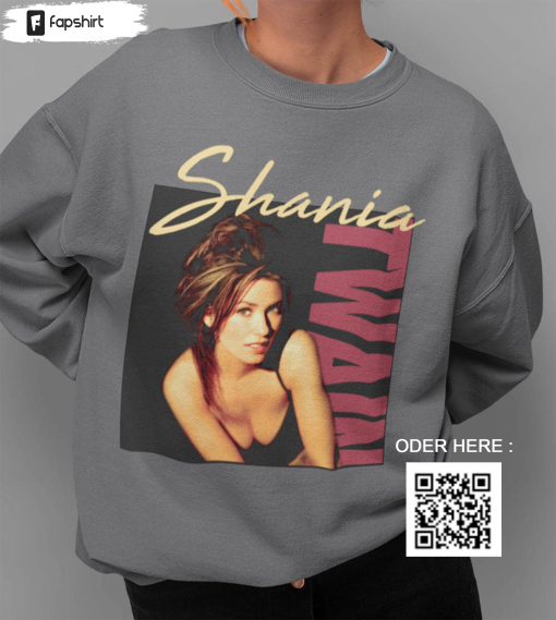 Vintage 90s Shania Twain Shirt, Trending Tee Tops Long Sleeve