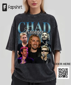 Chad Kroeger Vintage Washed T-Shirt,Pop Rock Band…