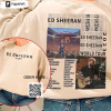 Ed Sheeran Music Tour 2023 Colorful Shirt