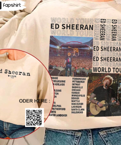 Ed Sheeran The Mathematics Tour Shirt, Vintage…