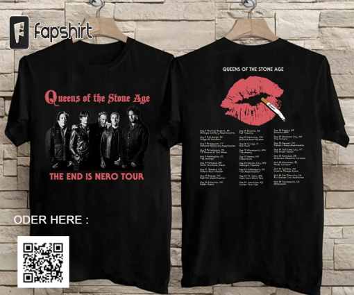 Queens of the Stone Age The End is Nero Tour 2023 T-Shirt, Queens of the Stone Age Tour 2023 T-Shirt, Rock Tour 2023 Shirt, Music Tour Shirt