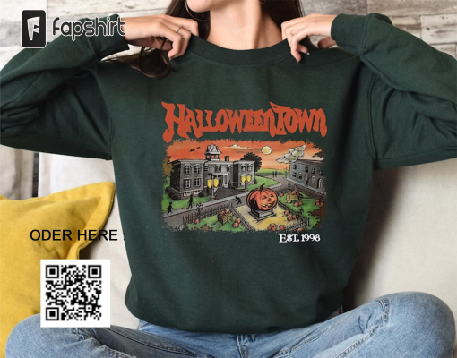 Halloweentown Est 1998 Sweatshirt, Halloweentown University, Retro Halloweentown Sweatshirt, Fall Sweatshirt, Vintage Halloween Sweatshirt