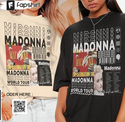 Madonna Music The Celebration Tour 2023 Tickets Shirt