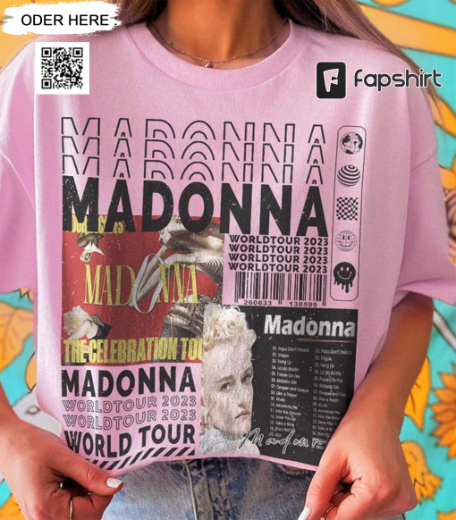 Madonna Music The Celebration Tour 2023 Tickets Shirt