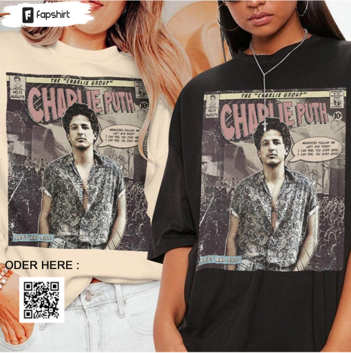 Charlie Puth Comic Album World Tour Shirt