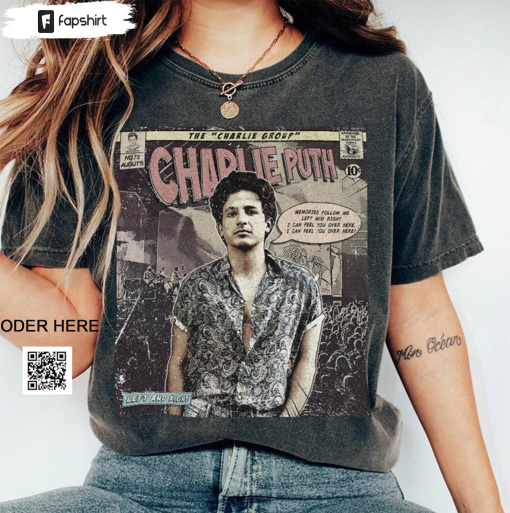 Charlie Puth Comic Album World Tour Shirt