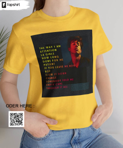 Charlie Puth Concert Album Cover Shirt