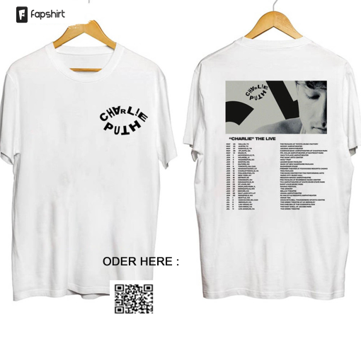 Charlie Puth 2023 The Live Experience Tour Shirt