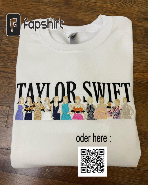 Get ready for the Taylor The Eras Tour 2023 with the exclusive short sleeve shirt, embroidered sweatshirt, hoodie