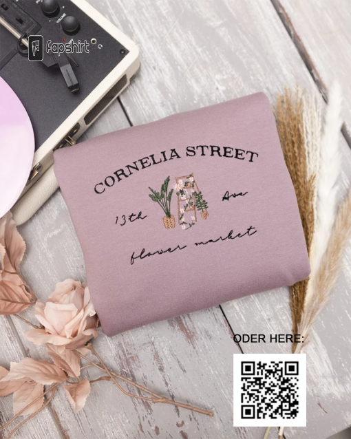 Cornelia Street Flower Market- Embroidered Sweatshirt/Hoodie/T-shirt