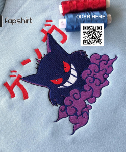 Ghost type Pokemon, pokemon t shirt, Gengar,…