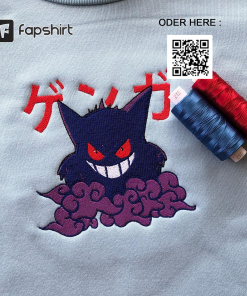 Ghost type Pokemon, pokemon t shirt, Gengar,…