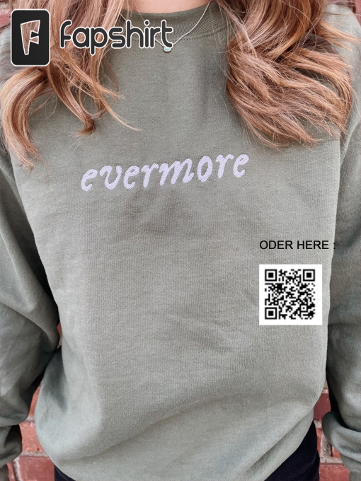 Ivy Taylor Swift Evermore Embroidered Sweatshirt or T Shirt | Subtle Taylor Swift Crewneck, Swiftie Gift For Fans