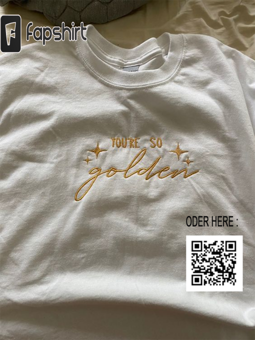 you are so golden embroidered crewneck