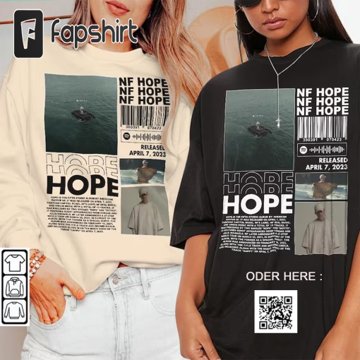 NF Rapper Shirt,Hope Album 90s Y2K Merch Vintage Rapper Hiphop Sweatshirt, World Tour 2023 Retro Unisex Gift Bootleg Hoodie Rap