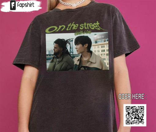 J Hope With J Cole On The Street Shirt, Bts J Hope Tee Tops Short Sleeve