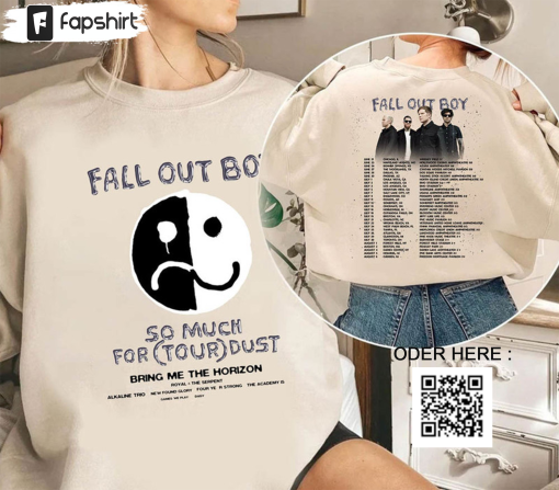 Fall Out Boy Shirt, So Much For Stardust Tour Unisex Hoodie Long Sleeve