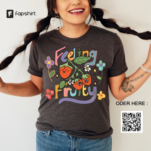 Feeling Fruity Tshirt, LGBQT Shirt, Pride Month T-Shirt, LGBT Tee, Rainbow Shirt, Retro Frog Shirt, Gay Pride Trendy Tshirt, UNISEX