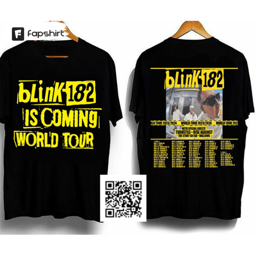 Blink 182 Is Coming World Tour 2023 Shirt, Tom Delonge Tee Tops Unisex Hoodie