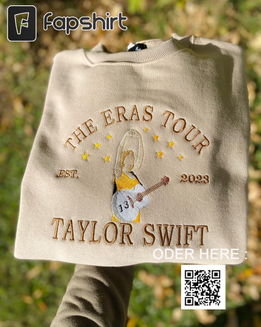 Embroidered The Eras Tour 2023 Shirt, The Eras Tour Merch, Swiftie Midnight Merch Shirt, TSwiftie Eras Tour Shirt, Swiftie Fan