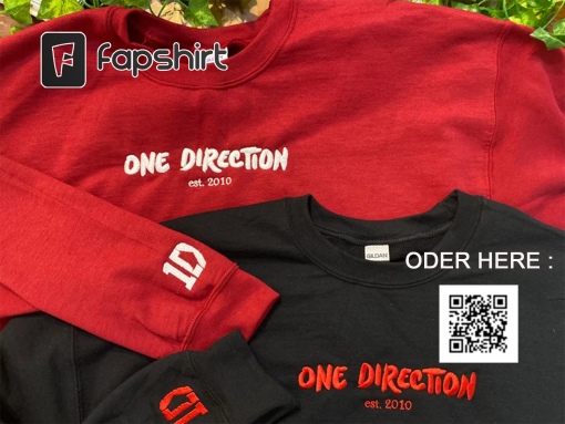 One Direction Inspired Embroidered Sweatshirt/ T-Shirt/ Hoodie