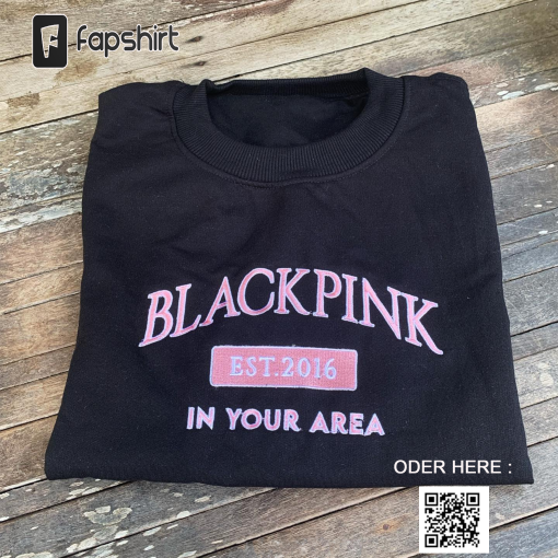 Embroidered Blackpink World Tour Shirt, Blackpink Born Pink Shirt, Blackpink Tour Shirt, Blackpink Jisoo, Jennie, Lisa, Rose