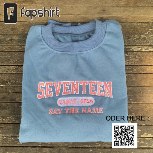 Embroidered Seventeen Kpop Shirt, FML Album Sweatshirt V4, Seventeen Vintage Retro Graphic Tee Music Unisex Gifts Fan Hoodie