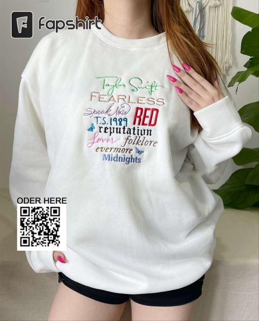 Taylor Swift Album – Embroidered sweatshirt and hoodie