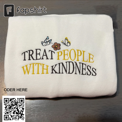 Treat People With Kindness Harry Styles Embroidered Sweatshirt