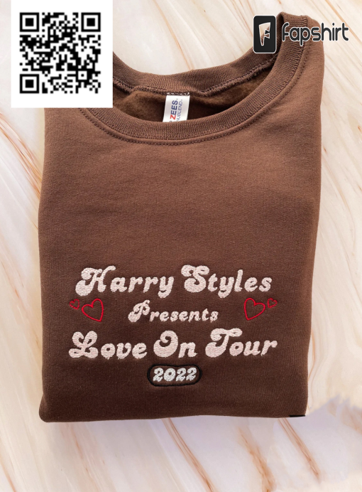 Harry Styles Presents Love On Tour 2022 Embroidered Sweatshirt, Harry Styles Merchandise