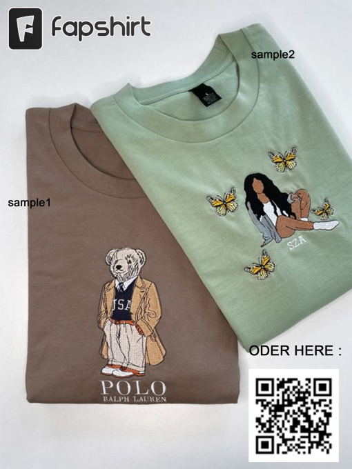 SZA and Polo Bear Embroidered T-Shirts