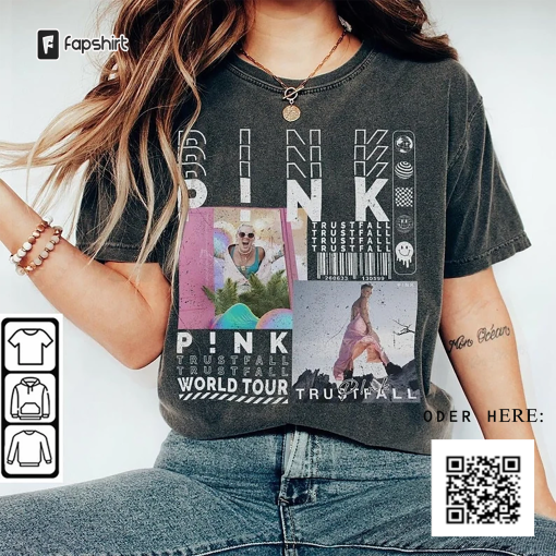 P!nk Music T-Shirt, Sweatshirt Y2K Merch Vintage 90s Pink Summer Carnival 2023 Tour Tickets Album Trustfall