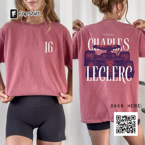 Charles Leclerc Tshirt Formula One Tee Charles Leclerc Gift F1 Gift Racing Inspired Shirt Aesthetic Racing Clothing