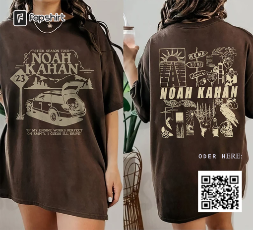 Noah Kahan, Noah Kahan Shirt, Sweat Shirt, Hoodie, 2 Side Stick Season Tour, Noah Kahan merch, Orange Juice Shirt, Music Tour Shirt